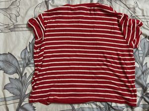 Red &amp; White Striped T-Shirt