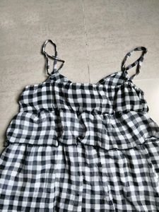 Gingham Tiered Top