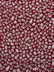 Red Floral Wrap Skort