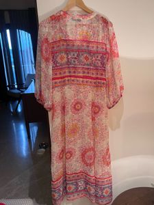Bohemian Floral Print Midi Dress
