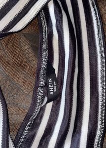 Striped Twist Front bikini top