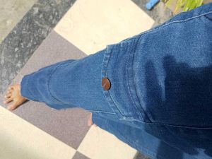 Blue Denim Cargo Pants