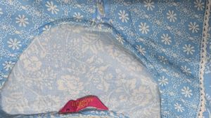 Blue Floral Print Kurta