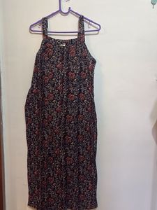 Boho Floral Print Maxi Dress