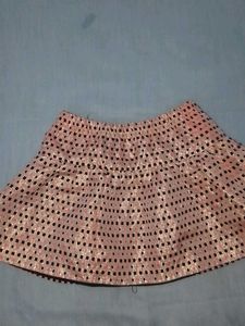 Cute Pink Skirt with Black Dots