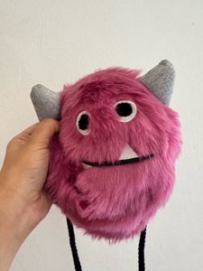 zara limited edition fur monster bag