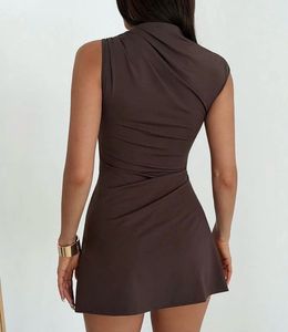 brown mini bodycon dress