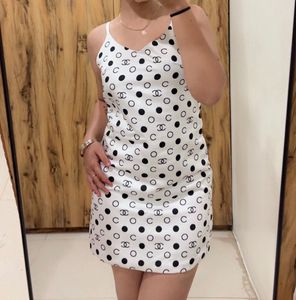 White Polka Dot Mini Dress