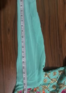 Beautiful Teal Ethnic Skirt Suit