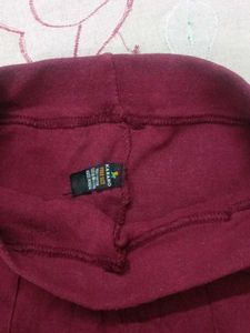 Comfortable Maroon Pants with Pockets