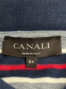 Authentic Canali Striped Polo Shirt Men’s