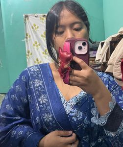 Floral Printed Kurta With Salwar And Dupatta