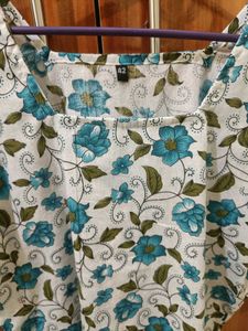 New and never wear Floral Print Cotton Kurta