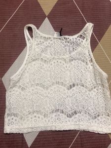 White Lace Tank Top