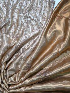 Golden Beaded Evening Gown