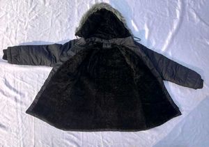 Quilted Winter Coat with fur Hood
