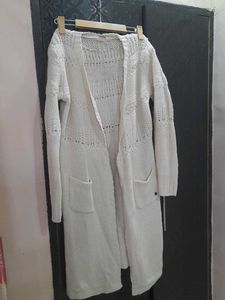 Long Woollen Shrug With Croatia Work