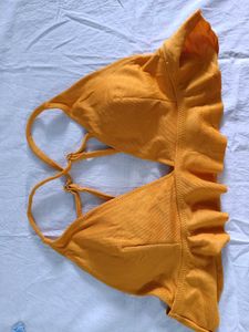 Stylish Ruffled Bikini Top