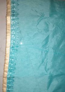 Beautiful saree embroidery with Embellishments
