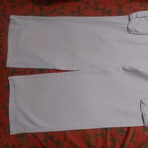 Unisex Light Blue Stretchable Casual Pant