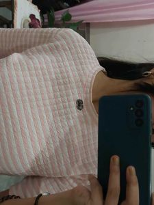 Beautiful Soft Pink Textured Top