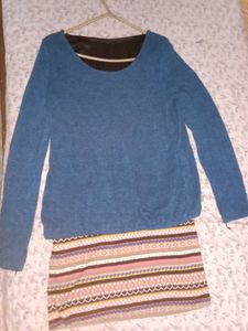 Cozy Blue Sweater Dress