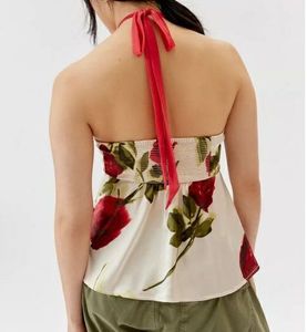 NEW Floral Print Tie Top