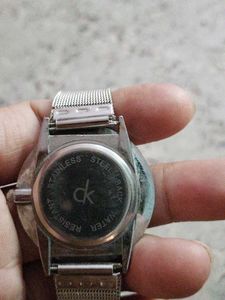 Classic White Dial Analog Watch