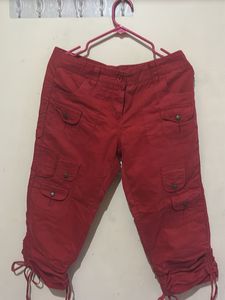 Red Cargo Capris