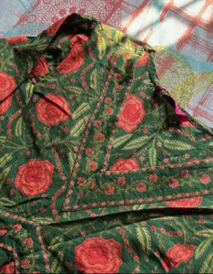 🧚‍♀️Elegant Floral Kurta Set with Dupatta