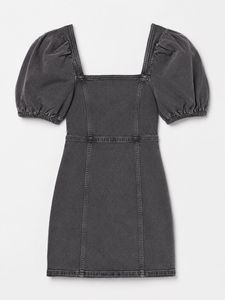 Puffed Sleeves Dress