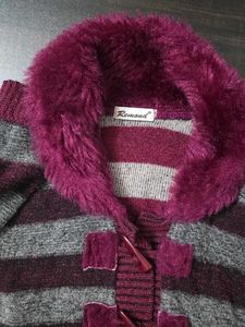 Chic Striped Knit Cardigan