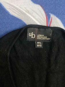Elegant Black Tie-Sleeve Sweater