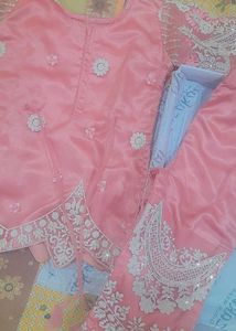 Pink Embroidered Pakistani Suit