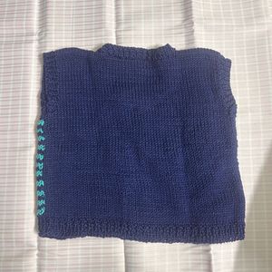 Striped Handmade Knit Sweater for Under 2 Years Ol