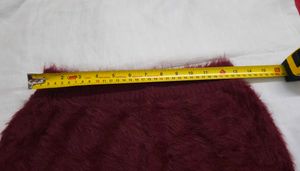 CRYX Japan Burgundy Fuzzy Knit Mini Skirt