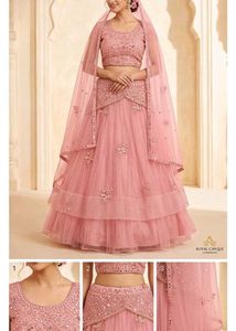 Pink Embellished Lehenga Choli Set