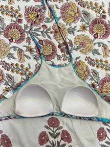 Printed Halter Bikini Top