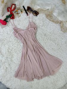 Ethereal Pink Mini Dress