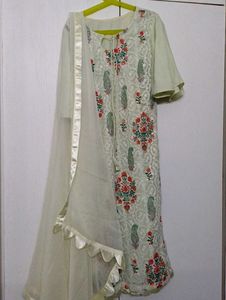Embroidered Kurta Set with Dupatta
