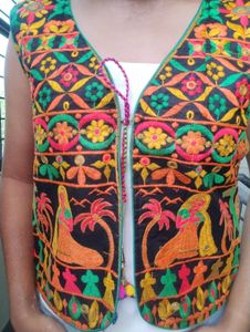 Embroidered Ethnic Waistcoat