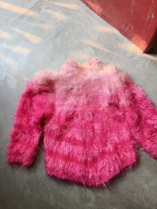 Pink Fuzzy Knit New Sweater