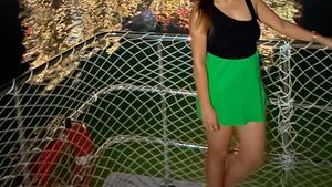 Green Mini Skirt