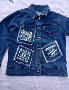 Stylish Denim Jacket with Patches