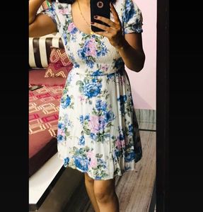 Floral Print Mini Dress new