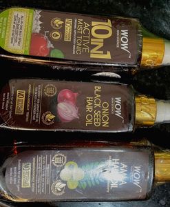 WOW Skin Science Hair Oil Trio