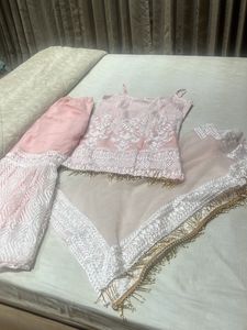 Pink Embroidered Salwar Kameez Set
