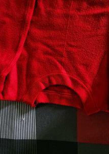 Cozy Red Knit woolen top