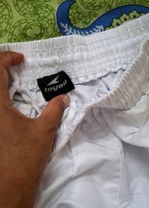 Stylish White Pyjamas with Gold Accents