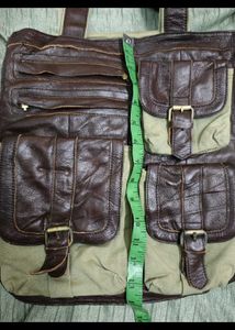 Stylish Brown &amp; Khaki Hobo Bag with multipockets